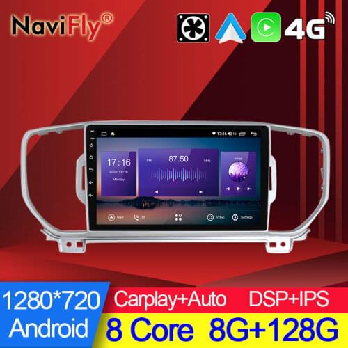 NaviFly 7862 Series 6GB+128GB QLED 1280*720 DSP Android All In One Car Intelligent System For KIA KX5 Sportage 4 QL 2016 - 2018