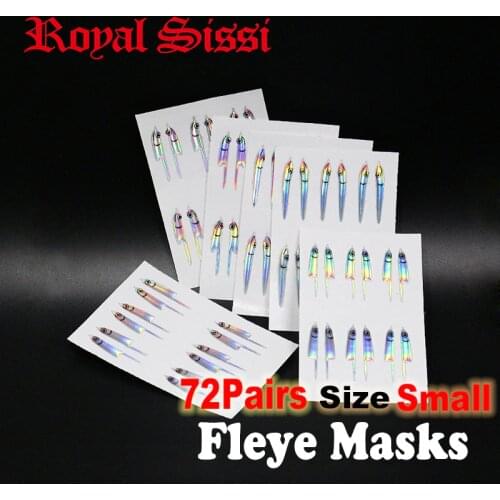 New hot 72pairs small size fly tying baitfish streamer shoulders fleye foil lurefish masks 4# saltwater fly hook tying materials