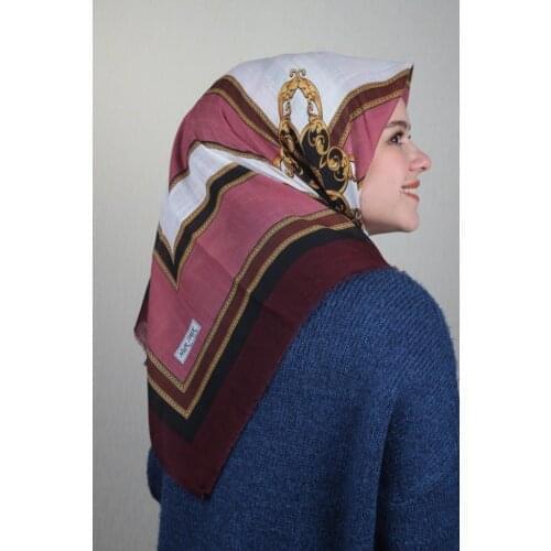 NUR SILK PATTERNED LINEN FLAMLI SCARF-DESEN-24-RENK-11