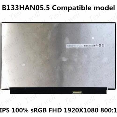 Original 13.3'' B133HAN05.5 IPS eDP 30 pin 1920X1080 Laptop LED SCREEN Panel B133HAN05 matrix 100% sRGB