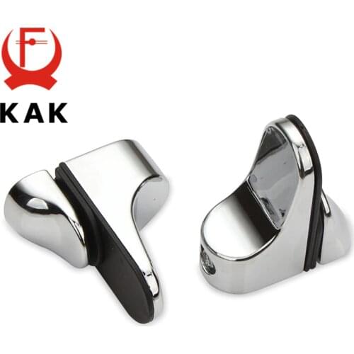 KAK Zinc Alloy Adjustable Glass Clamps Glass Plated Brackets Chrome Alloy Shelf Holder Support Clamp Holder For Glass Shelves