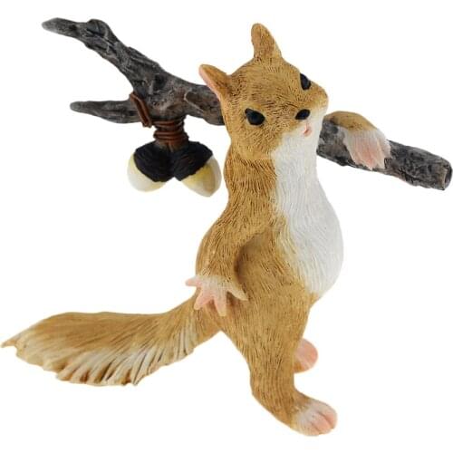 Squirrel Animal figurine Miniatures Fairy Garden Ornaments home decoration friends bonsai decoration