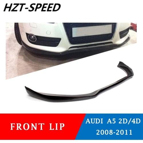 Carbon Fiber Front Lip Bumper Diffuser Shovel Spoiler For Audi A5 2 Door 4 Door 2010 2011
