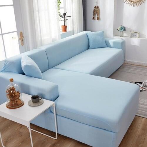 Sofa cover all-inclusive high elasticity one simple pure color protective cover four seasons universal washing mobile