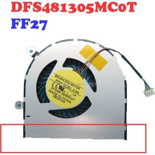 Laptop CPU Cooling FAN For Gigabyte P34 P34K3 P34W3 DFS481305MC0T-FF27 DFS160005010T-FGA7 DC 5V 0.5A