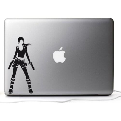 For Tomb Raider Lara Croft Vinyl Decal Stickers Car Laptop Consoles Mirror
