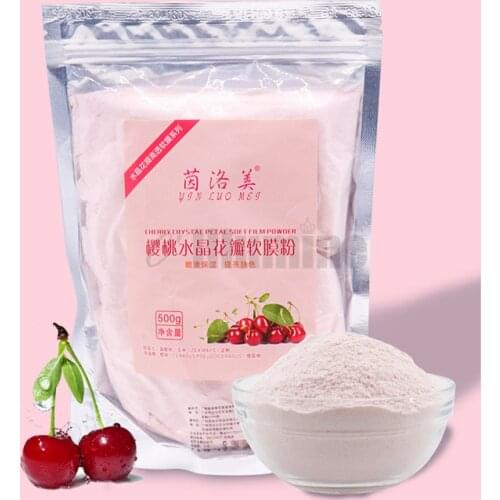 Cherry Crystal Peel Off Modeling Mask Soft Film Powder Beauty Salon Jelly Mask Powder Skin Care Smoothing 500g