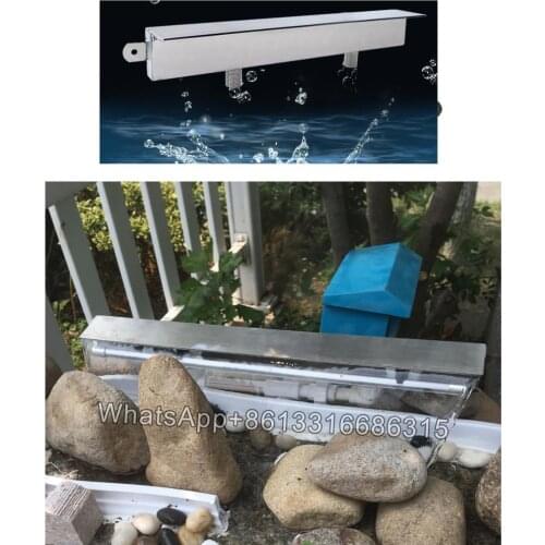 Swimming pool water feature for spa equipment/Pool waterfall Outdoor 304 stainless steel water spillway fountain
