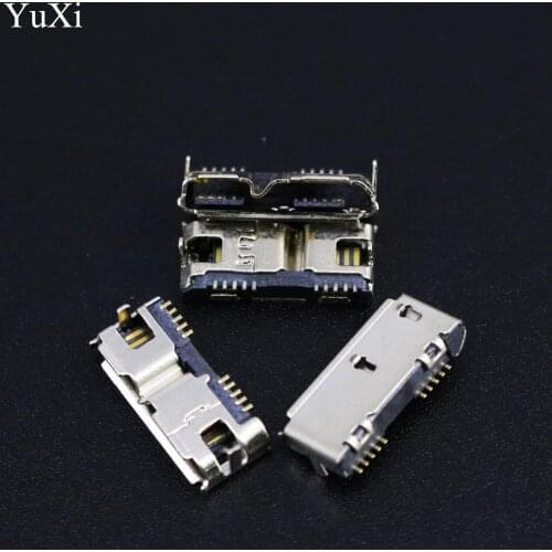 YuXi 2pcs Micro USB 3.0 B Type DIP Female Socket DIP2 10pin USB Connector for Mobile Hard Disk Drives Data Interface