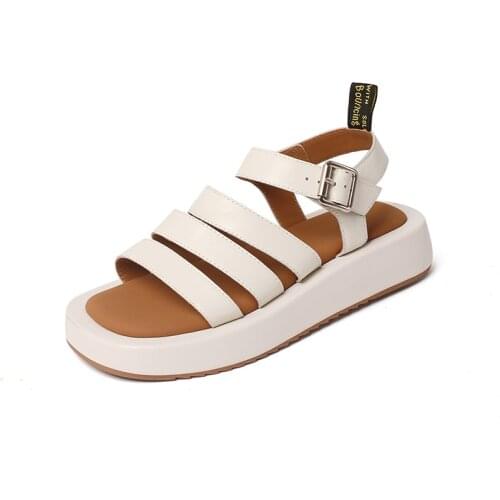 ZJVI Woman 2021 New Wedges Heels Black Sandals Shoes For Women Summer Cow Genuine Leather Sandal Ladies Girls Casual Narrow Band