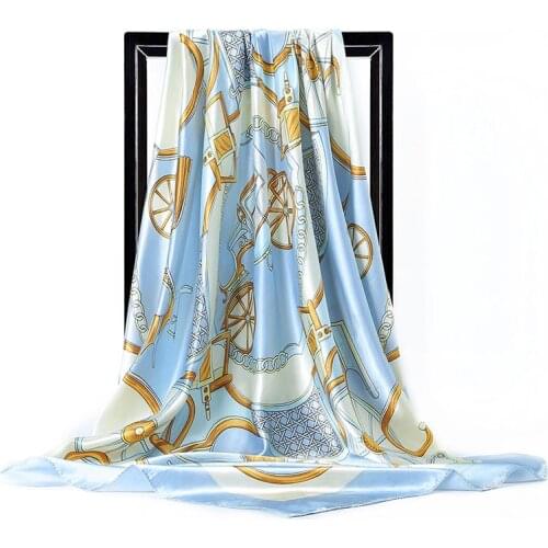 2021 Spring and Summer Womens Fashion Silk Scarf Travel Versatile Lightweight Shawl Sunblock Beach Towel Gifts for Ladies