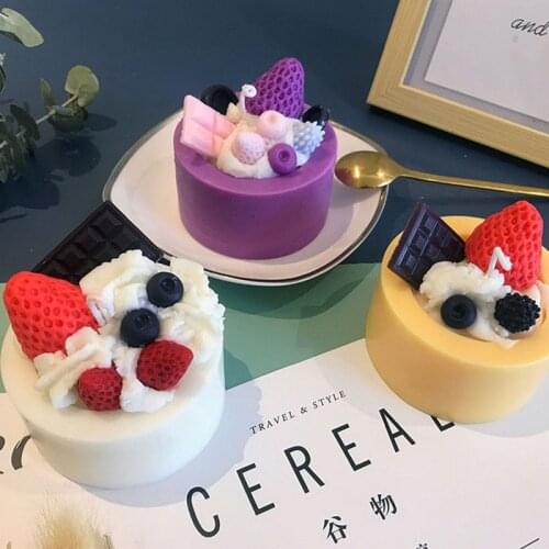 1 PC Aromatherapy Candle Cupcake Scented Candles for Party Wedding Decorative Aromatic Candles Vanilla Flavor