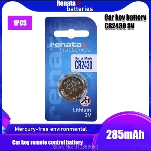 1pcs/pack RENATA CR2430 Button Batteries DL2430 BR2430 Cell Coin Lithium Battery 3V CR 2430 For Watch Electronic Toy Remote