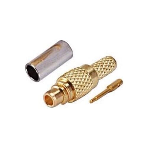 5pcs MMCX Male Plug RF Coaxial Connector Crimp For RG316 RG174 LMR100 Cable Adapter