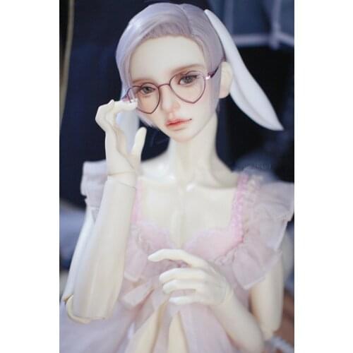 BJD doll glasses Suitable for SD13 SD17 POPO68 Uncle size personalised peach pink heart frame glasses doll accessories