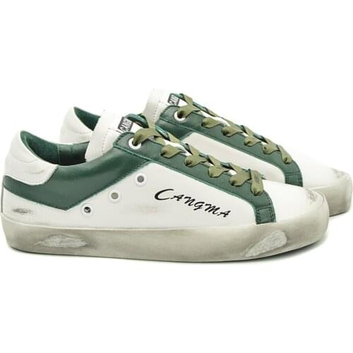 CANGMA Luxury Brand Men Solid Casual Shoes Bass Genuine Leather Designer Sneakers Vintage Man Shoes Male