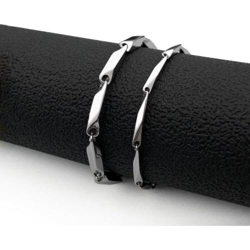 Fashion titanium steel melon seed chain stainless steel chain simple men and women all-match bracelet hot sale