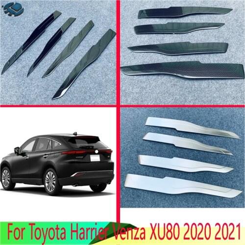 For Toyota Harrier Venza XU80 2020 2021 Car Inside Door Garnish Body Trim Accent Molding Cover Bezel Styling Protector