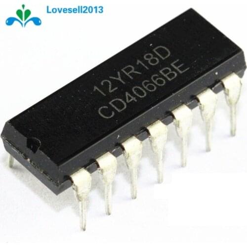 10PCS CD4066BE CD4066 DIP-14 CMOS QUAD BILATERAL SWITCH IC