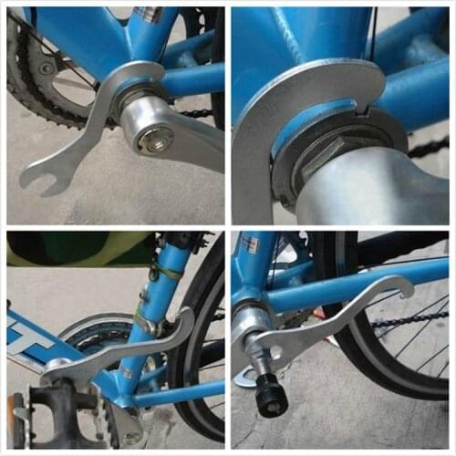 Bicycle Repair Tools Mountain Bike Bottom Bracket Remover Pedal Wrench BB Tail Hook Spanner 15-16mm Bike Accessories Repair Tool