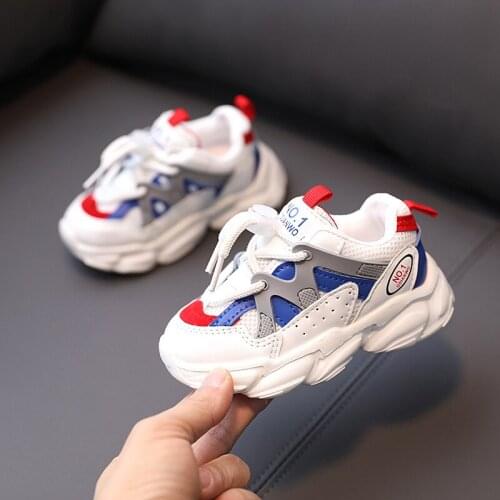 2021 Unisex Autumn Children Casual Sport Shoes Fashion Breathable Soft Bottom Non-Slip Kids Sneakers for Boys Girls Size 21-30