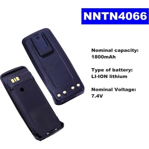 7.4V 1800mAh LI-ION Radio Battery NNTN4066 For Motorola Walkie Talkie XIR-P8200 XIR-P8268 Two Way Radio