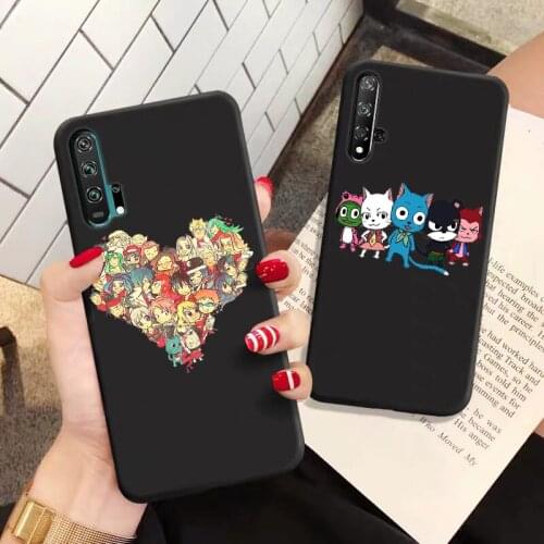 Manga Fairy Tail Matte black TPU soft phone case cover for Huawei Honor9 lite Honor10 Honor20 pro Honor20Lite