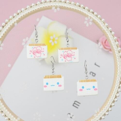 Cute Simulation Desk Calendar Creative Woman Earrings 2021 Trend Korean Fashion Handmade Earrings For Teens Jewelry-Accessories