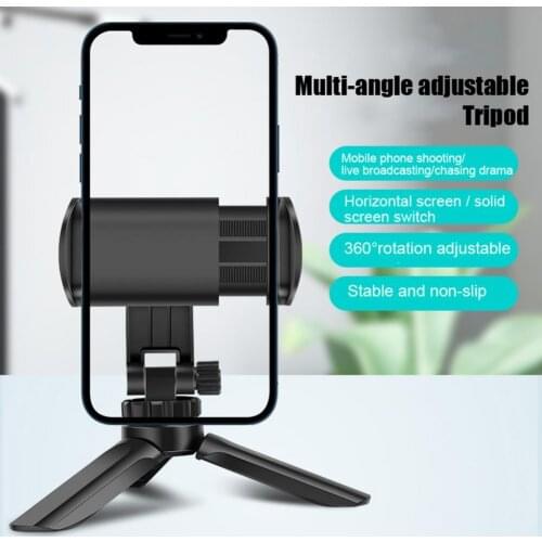 Desktop Live Mobile Phone Bracket Tripod Handheld Holder for GoPro Sports Action Camera for iPhone Samsung Smartphone Accessory