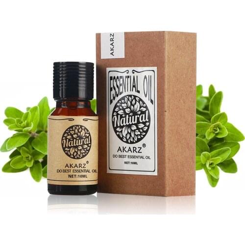 AKARZ Famous brand natural Marjoram essential oil Relieve pressure Regulating menstrual cycle Marjoram oil