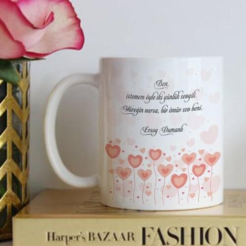 Personalized Love Multiword White Mug Cup-7