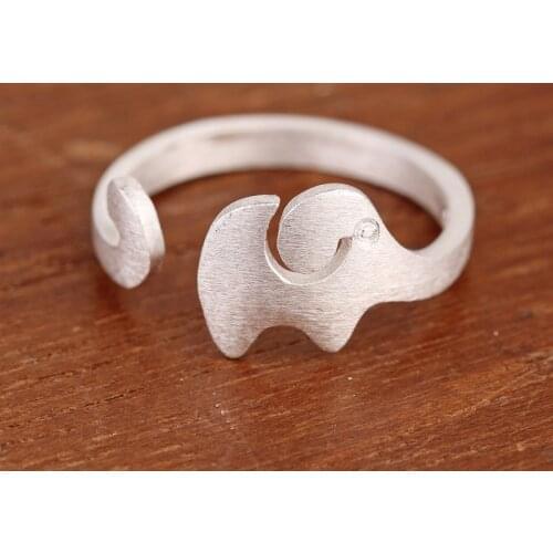 Real 925 Sterling Silver Elephant Ring Handmade / Toe Ring Opening ADJUSTABLE Size GTLJ773
