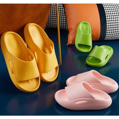 Children Slippers Women Home Shoes Fashion EVA Thick-soled Men Bathroom Sandals Parent-child Kids Non-slip Slipper Couple Shoes
