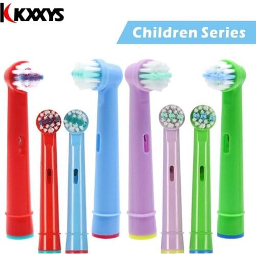 4/6pcs Replacement Kids Children Tooth Brush Heads For Oral B EB-10A Electric Toothbrush Fit Advance Power/Pro Health/Triumph