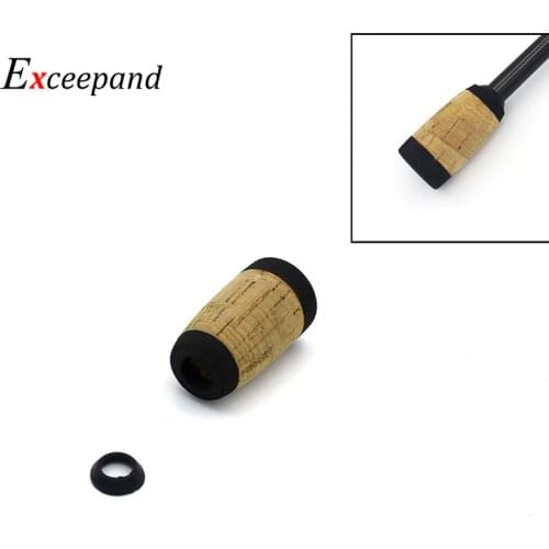 Exceepand Composite Cork Fishing Rod Handle Rod Building and Repair Grip Butt Section Ultra Light Fishing Pole