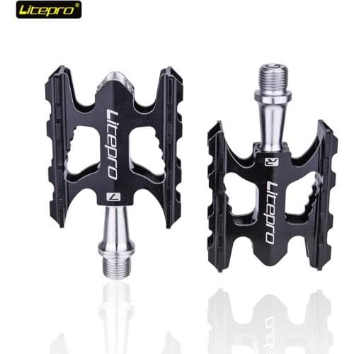 ZTTO new road bike ultra light flat pedal aluminum alloy bicycle pedal bearing anti-skid folding bicycle road bicycle parts