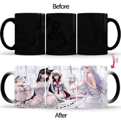 Magic mug Mysterious pattern of surprise cup quadratic game coffee mug changing color cool modern keepsake mugs BSKT-015