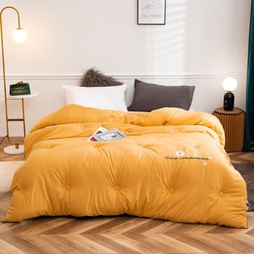 Four Seasons Single Double Quilt Comforter Winter Very Warm Thickening Duvet For King Queen Twin Blanket Size Weighted Quilted