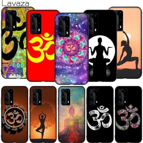 WEBBEDEPP Aum Om Yoga TPU soft case for Huawei P8 P9 P10 P20 P30 Y5 Y6 Y7 Y9 P smart Lite Pro Prime Mini