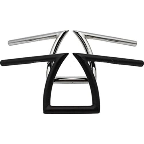 Motorcycle 1" 25mm / 7/8" 22mm Drag Handlebar Z Bar 8-3/4" Rise For Honda Yamaha Suzuki Kawasaki Choppe
