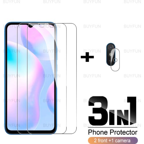 3in1 front full cover tempered glass For Xiaomi Redmi 9A 6.53‘’ screen protector for redmi redmy 9 9c 9t camera safety film