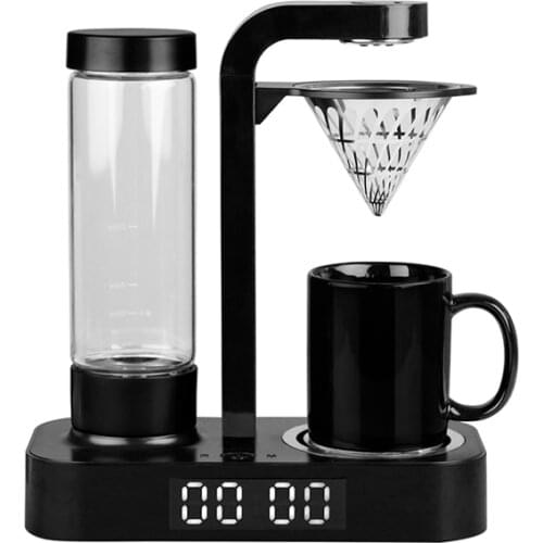 220V Clock Coffee Machine With Fliter Mug Drip Coffee Machine With Clock for Home Use