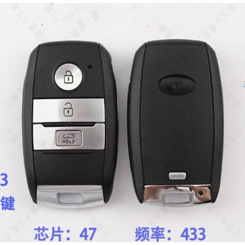 3 Buttons Car Remote Key 433MHZ with ID47 Chip for Kia K5 KX3 K5 K4 Sportage Sorento Keyless Smart Remote Key