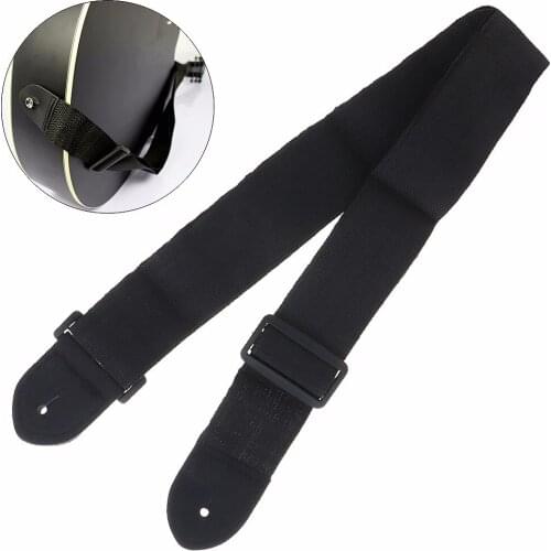 68-124cm Universal Adjustable Nylon Guitar Strap Folk Guitar Wooden Guitar with PU Leather Ends Accessories for Guitar Player