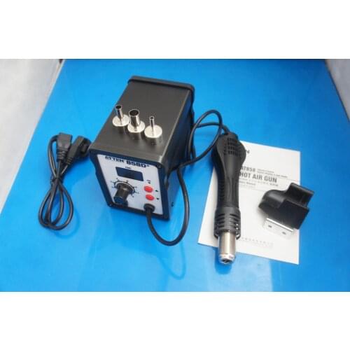 858D+ SMD constant temperature hot air gun adjustable temperature digital displa Hot Air Gun Rework Station Solder 220V