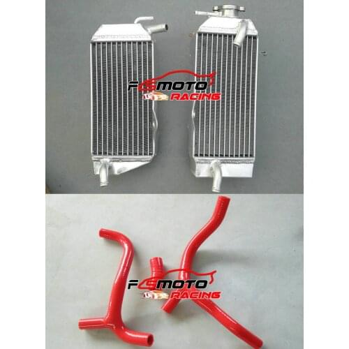 Aluminum Radiator + Y Hose FIT For Honda CRF450 CRF450R CRF 450 R 2009 2010 2011 2012 RED/BLUE