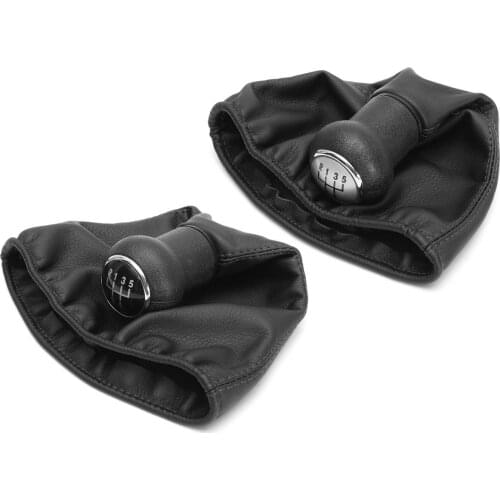 Car 5 Speed Gear Shift Knob Leather Gaiter Boot Cover For VW Golf 3 MK3 1992-1998/Vento 1992-1998