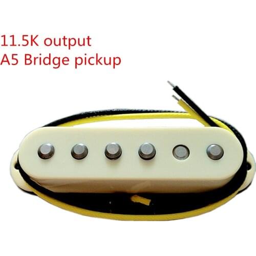 Free Shipping 11.5K High Output chamfered Alnico 5 mangets st guitar pickup 60s style bridge single coil electric guitar pickup
