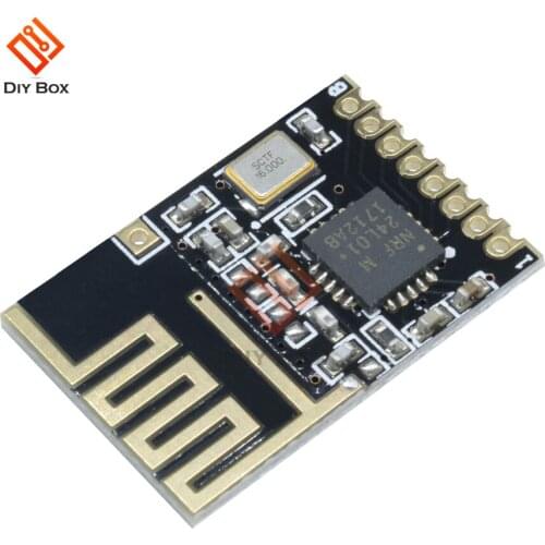 Diymore Mini NRF24L01 + 2.4GHz 1.27MM RF Wireless Module Mini Version Power Enhanced Version SMD Receiver Transceiver Board 5V