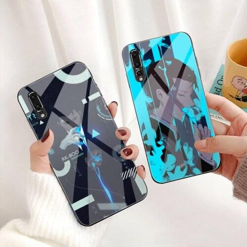 Detroit Become Human RK800 Phone Case Tempered Glass For Huawei P30 P20 P10 lite honor 7A 8X 9 10 mate 20 Pro